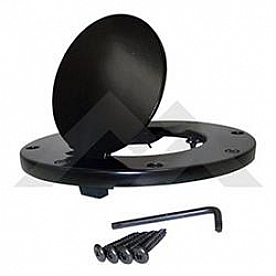 Crown Automotive Fuel Door - Round Steel - RT26037