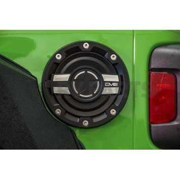 DV8 Offroad Fuel Door - Aluminum - L190004MIL-1