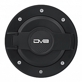 DV8 Offroad Fuel Door - Round Carbon Fiber - P190004BLA