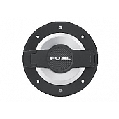 Drake Automotive Fuel Door - Round Aluminum - P190004BLK