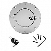 Rugged Ridge Fuel Door - Aluminum Round - 1142509