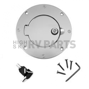 Rugged Ridge Fuel Door - Aluminum Round - 1142509