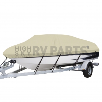 Classic Accessories Boat Cover V-Hull Bass Boat Tan Polyester - 2008510240