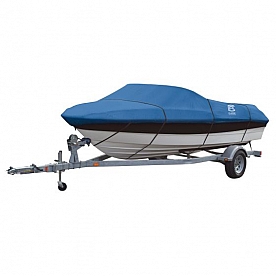 Classic Accessories Boat Cover V-Hull Bass Boat Blue Polyester - 2014710050