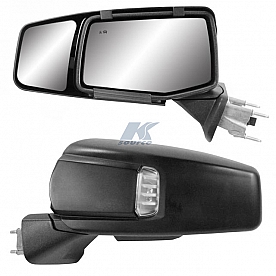 K-Source Exterior Towing Mirror Manual Rectangular Set Of 2 - 80930