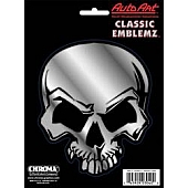 Chroma Graphics Emblem - Mean Skull Silver - 3040