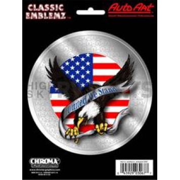 Chroma Graphics Emblem - United We Stand Eagle Classic Silver - 3067