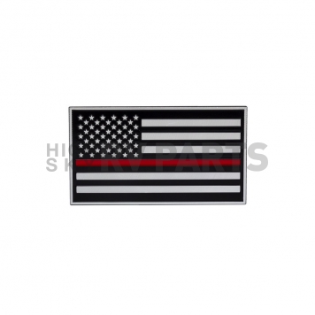 Pilot Automotive Emblem - Thin Red Line Flag With Red Stripe Aluminum - TT3821
