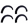 EGR Fender Flare - Black ABS Plastic Matte Set Of 4 - 791695