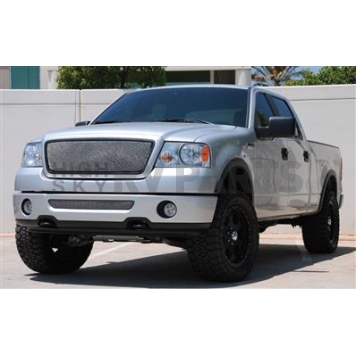T-Rex Truck Products Grille Insert - Mesh Rectangular Triple Chrome Plated Stainless Steel - 44557