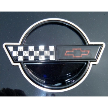 American Car Craft Emblem Trim - Stainless Steel Silver Round Polished - 022006