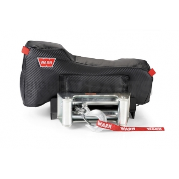 Warn Winch Cover - Vinyl With Mesh Backing Black - 102641