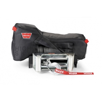 Warn Winch Cover - Vinyl With Mesh Backing Black - 102641-1