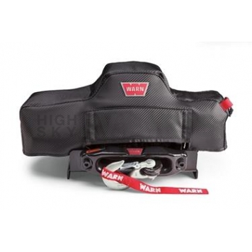 Warn Winch Cover - Vinyl With Mesh Backing Black - 102642