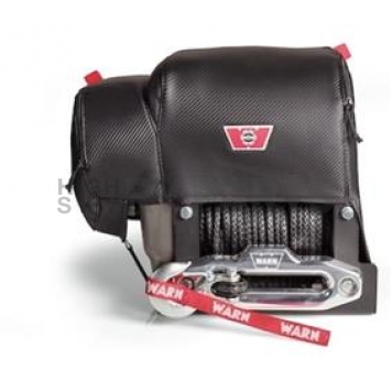 Warn Winch Cover - Vinyl With Mesh Backing Black - 102643