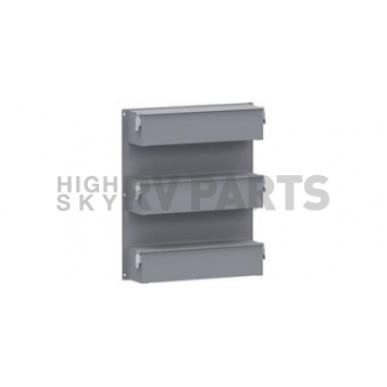 KargoMaster Door Tray - Three Trays With Lid Gray Steel - 40115