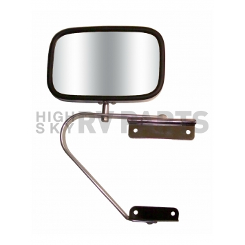CIPA USA Exterior Mirror Rectangular Manual Silver Single - 41000-1