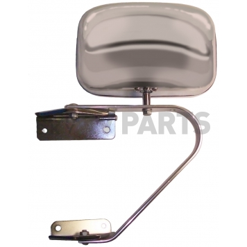 CIPA USA Exterior Mirror Rectangular Manual Silver Single - 41000-3