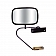 CIPA USA Exterior Mirror Rectangular Manual Black Single - 41100