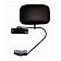 CIPA USA Exterior Mirror Rectangular Manual Black Single - 41100