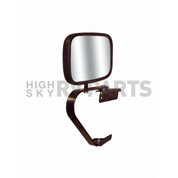 CIPA USA Exterior Mirror Rectangular Manual Black Single - 41100-4