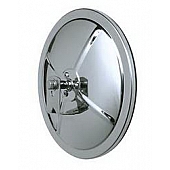 CIPA USA Exterior Mirror Round Manual Silver Single - 48602