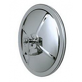 CIPA USA Exterior Mirror Round Manual Silver Single - 48602