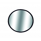 CIPA USA Exterior Mirror Round Manual Black Single - 49102