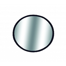 CIPA USA Exterior Mirror Round Manual Black Single - 49102