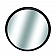 CIPA USA Exterior Mirror Round Manual Black Single - 49202