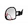 CIPA USA Exterior Mirror Round Manual Black Single - 49304