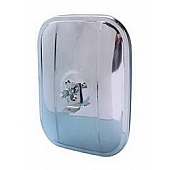CIPA USA Exterior Mirror Rectangular Manual Silver Single - 95117