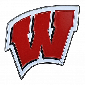 Fan Mat Emblem - University Of Wisconsin Metal - 22265