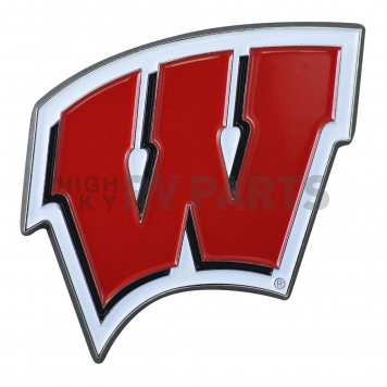 Fan Mat Emblem - University Of Wisconsin Metal - 22265