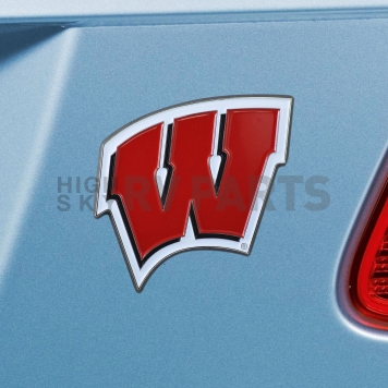 Fan Mat Emblem - University Of Wisconsin Metal - 22265-1