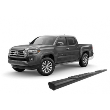 Black Horse Offroad Running Board Aluminum Stationary Black - E2179-10