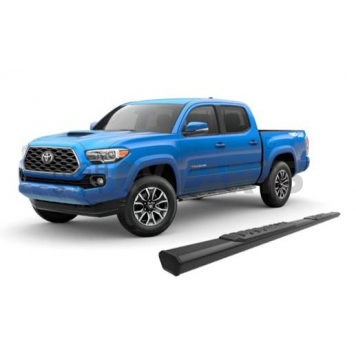 Black Horse Offroad Running Board Aluminum Stationary Black - E2179-11