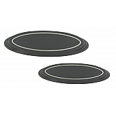 All Sales Emblem - Ford Oval Step Style Black Aluminum - 59505