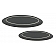 All Sales Emblem - Ford Oval Step Style Black Aluminum - 59505