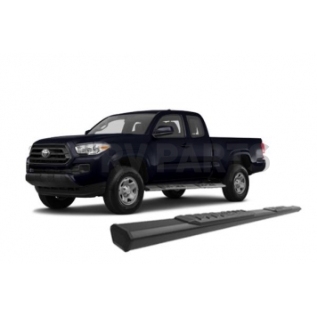 Black Horse Offroad Running Board Aluminum Stationary Black - E2369-10