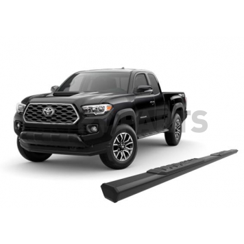 Black Horse Offroad Running Board Aluminum Stationary Black - E2369-12