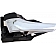 Help! By Dorman Interior Door Handle - Plastic Black Housing With Silver Lever Single - 88148