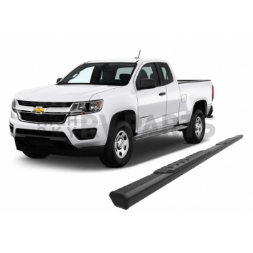 Black Horse Offroad Running Board Aluminum Stationary Black - E0169-9