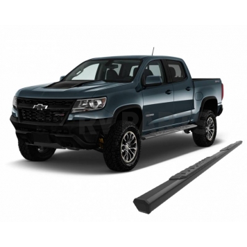 Black Horse Offroad Running Board Aluminum Stationary Black - E0179-10