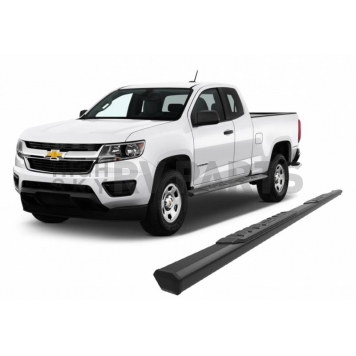 Black Horse Offroad Running Board Aluminum Stationary Black - E0179-11