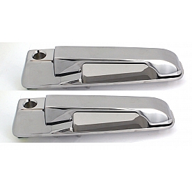 All Sales Exterior Door Handle -  Polished Aluminum Set Of 2 - 420