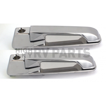 All Sales Exterior Door Handle -  Polished Aluminum Set Of 2 - 420