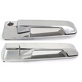 All Sales Exterior Door Handle -  Polished Aluminum Set Of 2 - 421