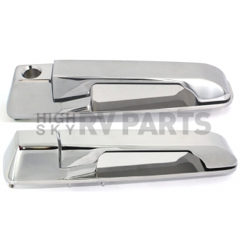 All Sales Exterior Door Handle -  Chrome Plated Aluminum Set Of 2 - 421C
