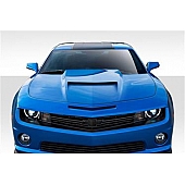 Extreme Dimensions Hood - Fiberglass Reinforced Plastic Black - Viper - 113328